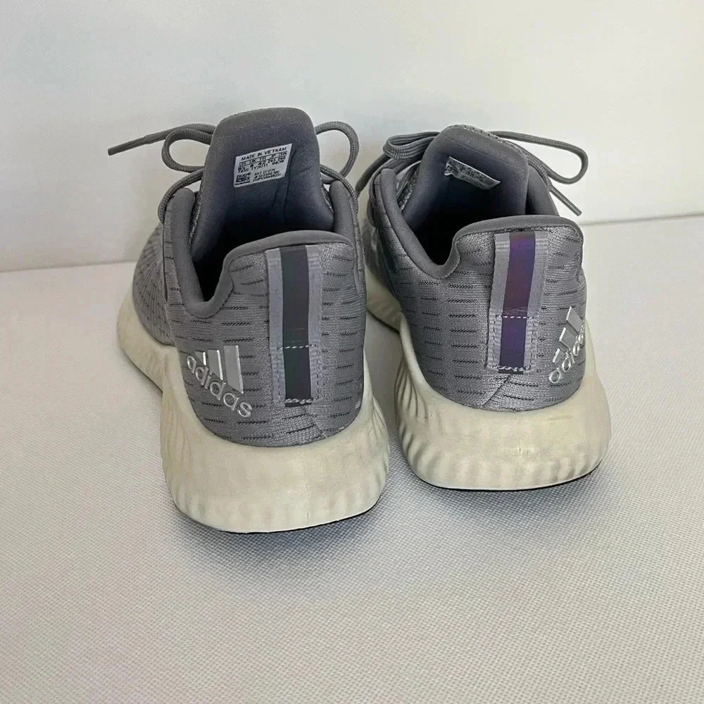 Adidas Alphabounce Gray Running Shoes Sneakers Size 8.5 Style EF1229 Mesh